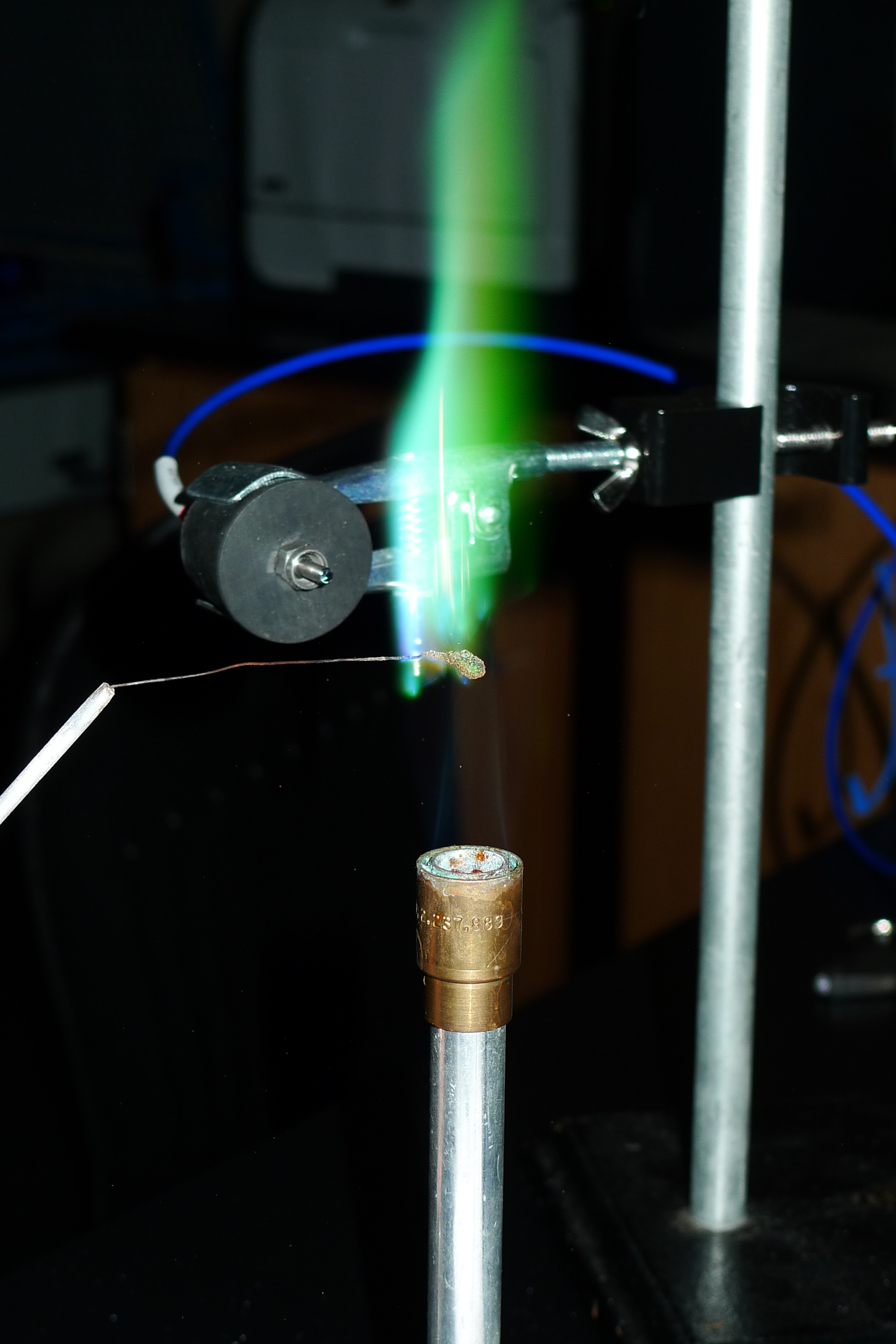 Flame from bunsen burner