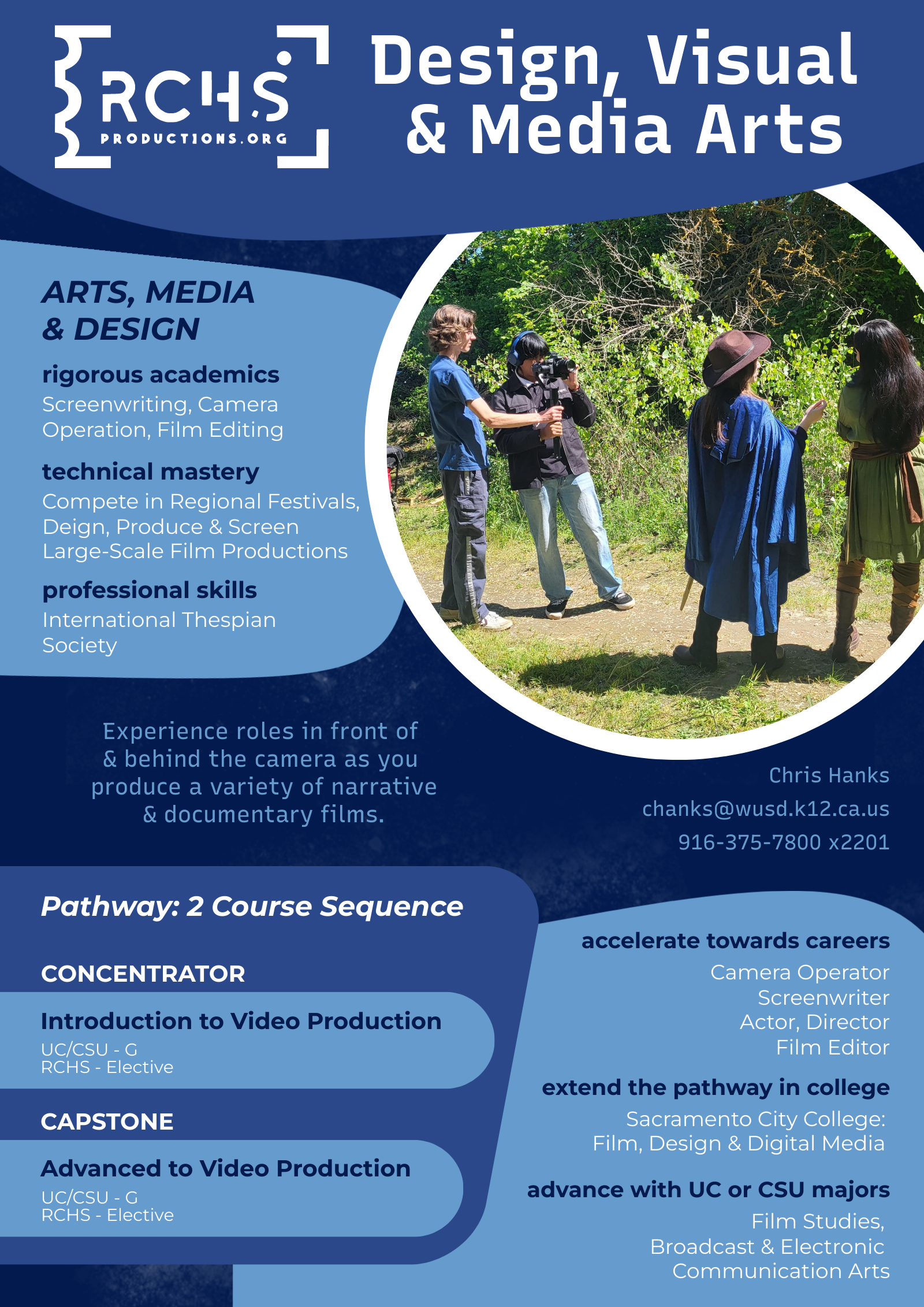 Design, Visual & Media Arts Flyer