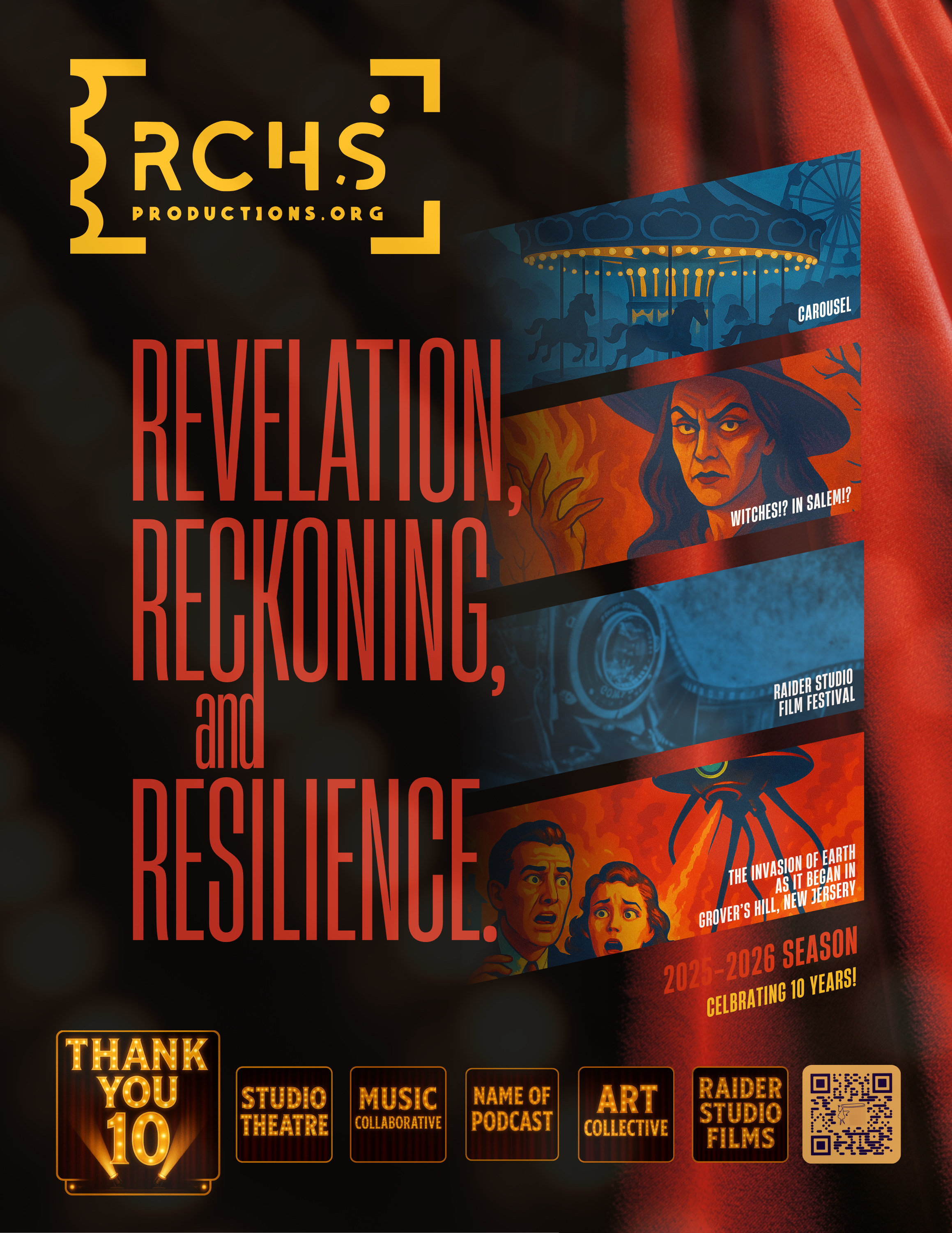 RCHS Productions' 22-23 season theme: Dramatically Different