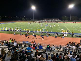 group shot at football game