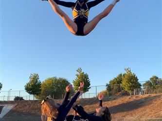 cheer toss toe touch