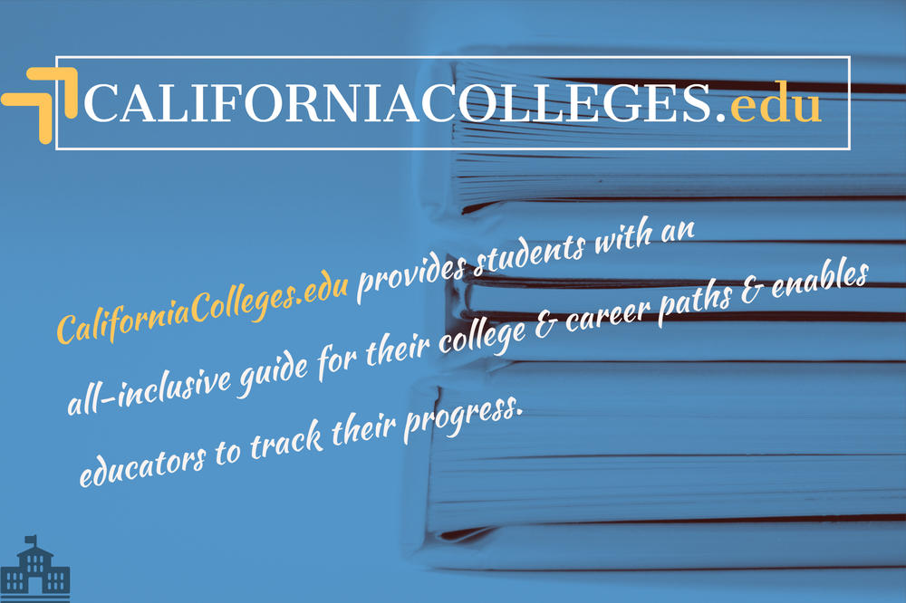 californiacolleges.edu provides students with an all-inclusive guide for their college and career paths and enables educators to track their progress
