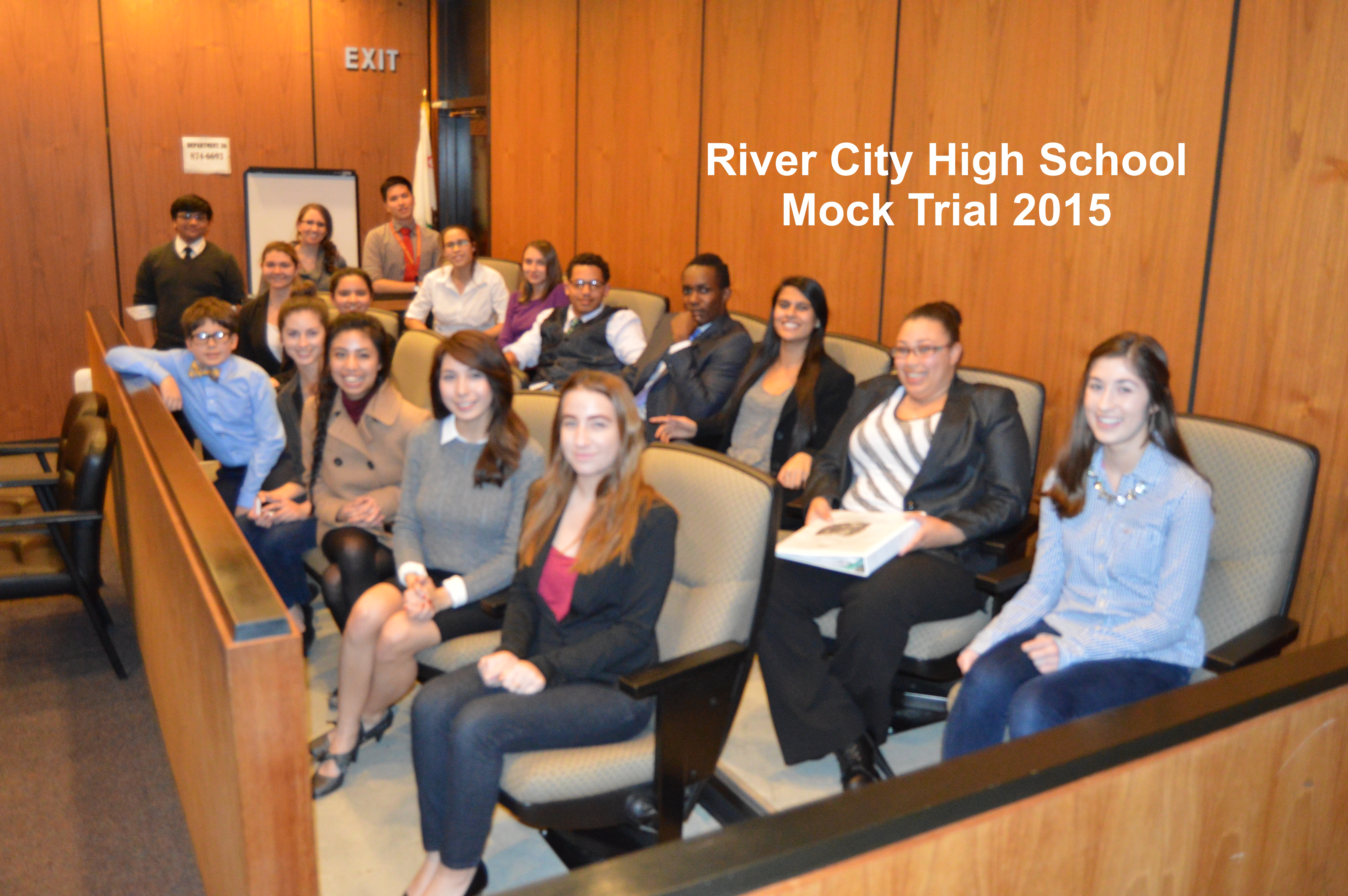 2015 RCHS Mock Trial group photo