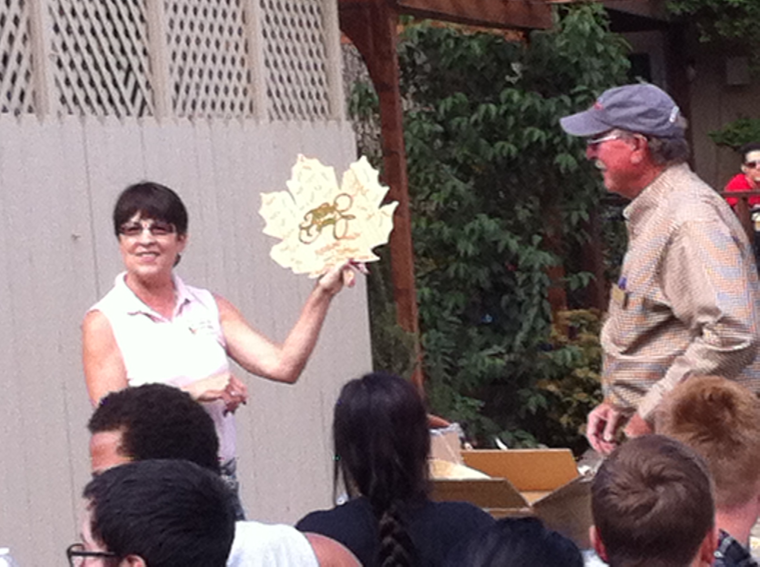 woman holding sunflower